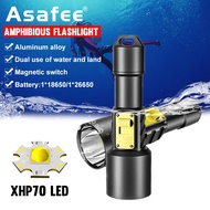 Asafee D-211A Diving Flashlight XHP70 LED 1000 LM Spearfishing Heat Dissipation Outdoor Flashlight