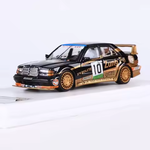 LMLF 1:64 Mercedes Benz 190e W201 2.5-16 Evolution Racing Simulation Alloy Car Model
