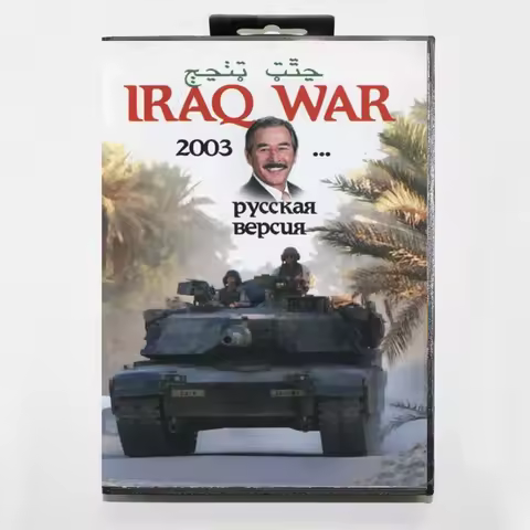 Iraq War 2003 16Bit MD Game Cartridge with RU Box for Sega Megadrive Genesis Systems