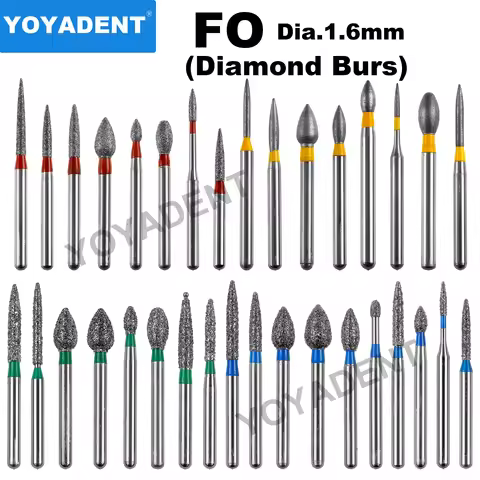 FO Type Dental Burs Dentistry Strawberries Dental Diamond Burs for High Speed Handpiece Dental Lab P