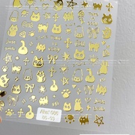Nail Stickers Cat Stickers Nail Stickers Cat Back Adhesive Small cat decoration stickers
