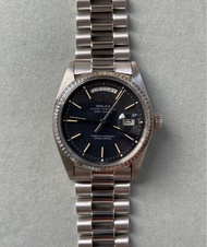 Rolex Day-Date 1803 (not 18039 or 18239) White Gold With Black Confetti Dial 紅毛面 (condition 9/10)
