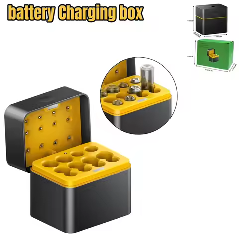 AAAAA Battery Charging Case Charger for 57 Size AA AAA Lithium Batteries 1 5V Fast Charging Storage 
