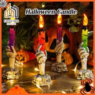 【SG】🎃Halloween Candle Decoration Battery Operated LED Candles Lights Horror Spooky Candles for Halloween Decor Party