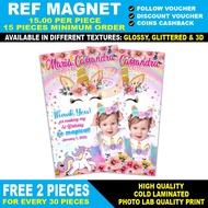 Unicorn Ref Magnet Souvenir for Birthday Christening Baptism Dedication Ref Magnet Giveaway