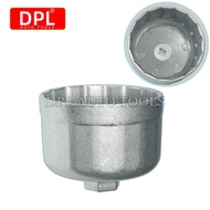 Oil Filter Wrench Cartridge Style 86mm 16 Flutes Filter Housing Caps Oil Filter Remover Tools Silver
