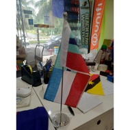 *Ready Stock* Sabah Table Flag / Bendera Meja Stainless Steel