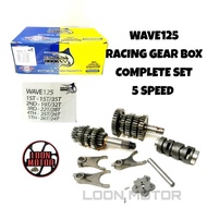 WAVE125 RACING GEAR BOX 5 SPEED COMPLETE SET - ESPADA RACING
