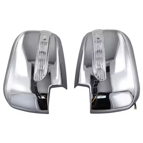 Car Door Mirror Covers with LED for Mitsubishi Triton L200 2005-2014 Pajero Sport 2011