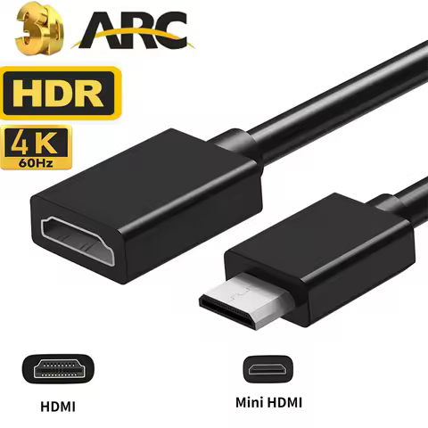 Mini HDMI cable 4K 60Hz HDmatters HDMI 2.0 Mini HDMI to HDMI cable adapter converter for tablet Camc