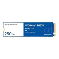 เวสเทิร์น ดิจิตอล การ์ดเอสเอสดี SSD 250GB M.2 PCle/NVme R3300MB/s W1200MB/s Blue (SN570)