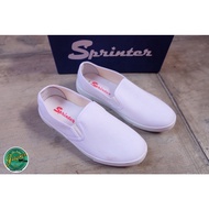♥Sprinter 578 Ladies White Slip on Canvas Shoes✥