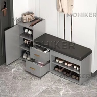 MK Shoe Changing Stool Shoe Cabinet Shoe Rack Bench With Seat Wood Shoe Cabinet Doorway Shoe Bench L