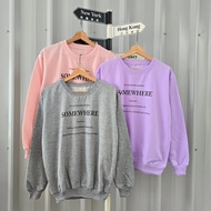 SOMEWHERE SWEATER FJ - PREMIUM WOMEN'S BASIC CREWECK SWEATER - FA43