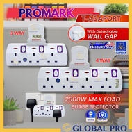 (SIRIM) PROMARK T-ADAPORT Heavy duty extension plug Soket plug with Extension plug sirim Socket plug