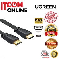 UGREEN 4K FLAT HDMI MALE TO HDMI MALE V2.0 1.5M CABLE (50819)