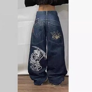 E-commerce JNCO Wide-Leg Jeans Men Y2K Hip-Hop Harajuku Street Casual Loose Pants 08DX