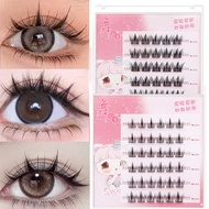 New No Glue Self Adhesive Glue Free Cluster Lashes DIY Individual Lashes Natural Make Up Soft Eyelas