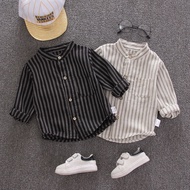 Boy Shirt Kids Baby Boy Striped Long-Sleeved Top Blouse Raya Baby Boy Shirt Boy's Shirt