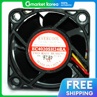 (เอเวอรคล) EC4020SH24BA-3P/(40มม./20T/24V/2B)/พดลมระบายความรอน