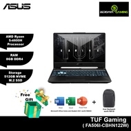 ASUS TUF GAMING A15 FA506I-CBHN122W | R5-4600H | 8GB RAM | 512GB SSD | RTX3050 4GB | WIN11 | 15.6" FHD 144HZ GAMING LAPTOP-PLASTIC BLACK