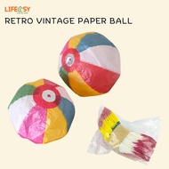 Old School Paper Ball Traditional Ball Game Childhood Game