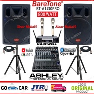 PAKET SOUND SYSTEM SPEAKER AKTIF BARETONE BT-A1530PRO ORI MODEL BETA3
