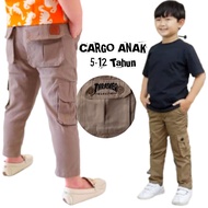 celana cargo panjang anak 2-10 tahun celana cargo anak bahan catton twill