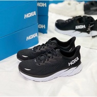 [TPS] Hoka One One One Clifton 8 1121375-BWHT Running Shoes Black White Men Women Shoes 9S3A