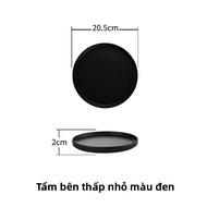 Nordic Simple Ceramic Plate Straight Edge Western Dinner Plate Black White Flat Plate Western Steak