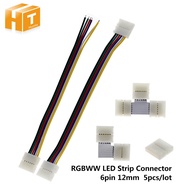 6Pin LED Strip Connector for RGBCCT LED Strip Free Welding Connector 5pcs/Lot.