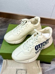 GUCCI Rhyton 25 印花 皮革 低幫老爹鞋 男款