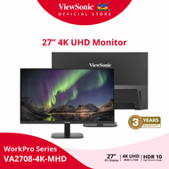 Viewsonic VA2708-4K-MHD 27” 4K UHD Monitor with Built-in Speakers (จอมอนิเตอร์) 27 นิ้ว One