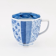 Arita ware Arita-Yaki pottery cups mugs Blue White made in JAPAN 200g