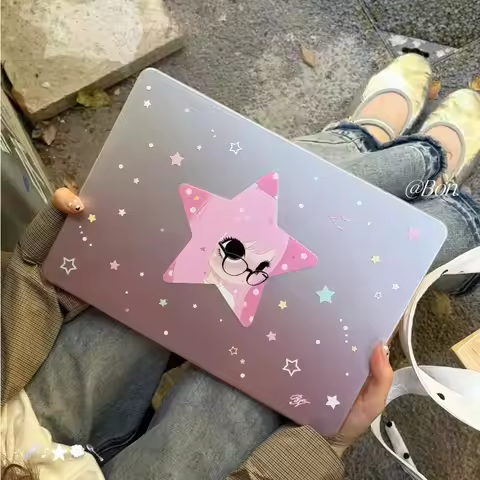 Kawaii Manga Girl Y2K For Macbook Air 13 15in NEO M5 M4 A3240 A3113 A3241 A2941 A2337 Pro16 M3 M2 M1