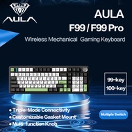 Aula F99 99-key Tri-Mode Mechanical Keyboard, Gasket Hot Swappable RGB Ergonomic For Mac PC Gaming O