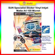 A4 Waterproof A4 Vinyl Inkjet Sticker - paper SUN Sticker Vinyl Inkjet Plastic Matte/Glossy/Transpar