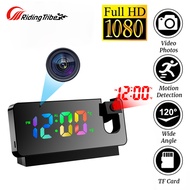 Riding Tribe Digital Clock Camera 1080P Camera WiFi Small Home Security Hidden Camera Projection Clock Camera Mini Cam