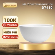 Set of 2 glass soup and salad bowls Luminarc Diwali White 21cm D7410*2 | Genuine products