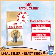 CATQUEEN Royal Canin 4kg Dry Cat Food Makanan Kucing British Short Hair Adult 32 Kitten BSH Adult 皇家