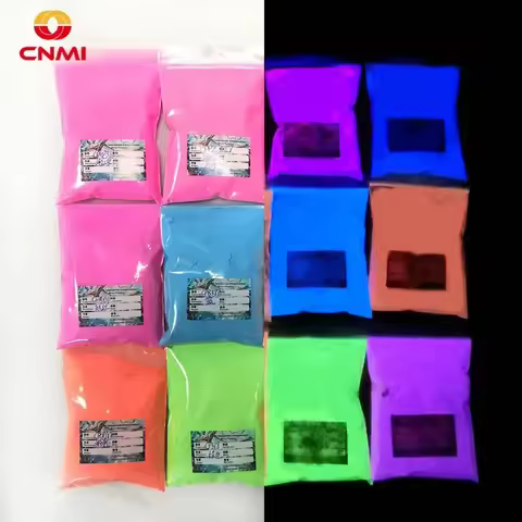 100g/Bag Luminescent Pigment Photoluminescent Pigment Glow in Dark Pigment DIY Epoxy Resin Crafts UV