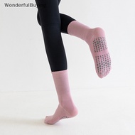 【FOSG】 Women Anti-Slip Sock Trampoline Yoga Sock Cotton Breathable Pilates Socks Elasticity Sport Outside Sport Socks Hot