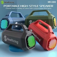 NEWRIXING NR-3303 50W TWS Wireless Bluetooth V5.3 Portable Speaker / Rechargeable / Super Bass / RGB