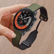 22mm Magnetic Clasp Silicone Leather Band For NORTH EDGE APACHE-46 Smartwatch Strap For APACHE-46 Re