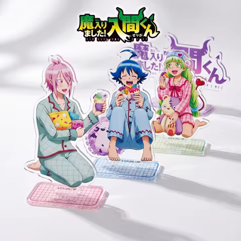 Anime TWelcome to Demon School! Iruma-kun 15CM Acrylic Stand Keychain Anime Stand Suzuki Iruma Alice