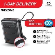 WEKOME Original 3C Powerbank CCC 20000mah Portable Compact 65W Fast Charging Built In Type C AKWP117