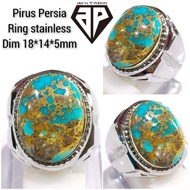 BATU PIRUS PERSIA ASLI NATURAL SERAT EMAS