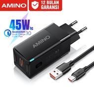 AMINO 45W USB Charger Head QC 3.0 Turbo Fast Charger / Travel Adapter / Super Fast Charging Adapter 