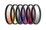 72MM Ultimaxx Professional Six Piece Gradual Color Filter Kit (Orange, Yellow, Blue, Purple, Red, Gr