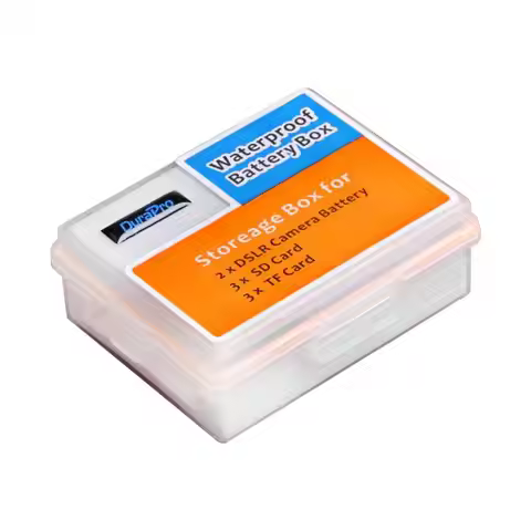 Camera Battery Storage Box with SD TF Memory Card Slot Case for Canon NB-10L NB-2L for Sony NP-FW50 